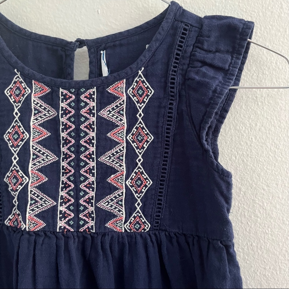 Old‎ Navy • Flutter Sleeve Embroidered Dress